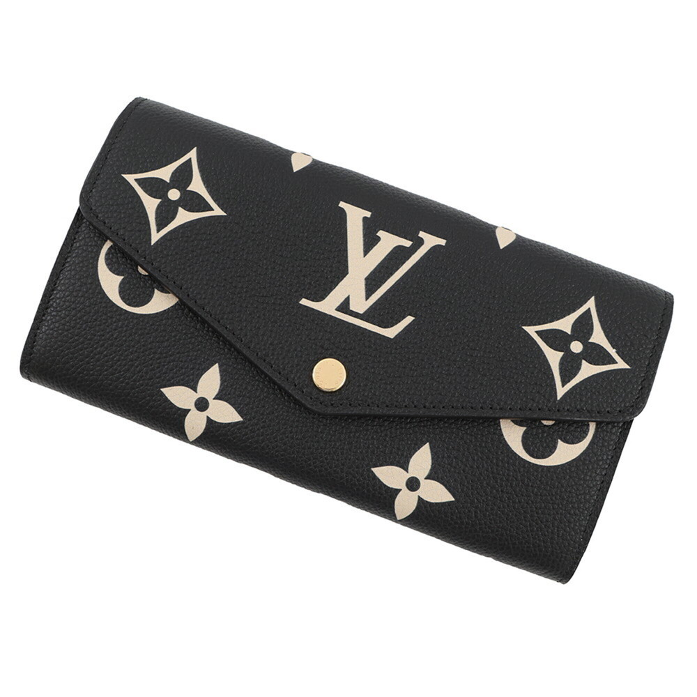 Louis Vuitton Long Wallet Bicolor Monogram Empreinte Portefeuille Sarah M8049...